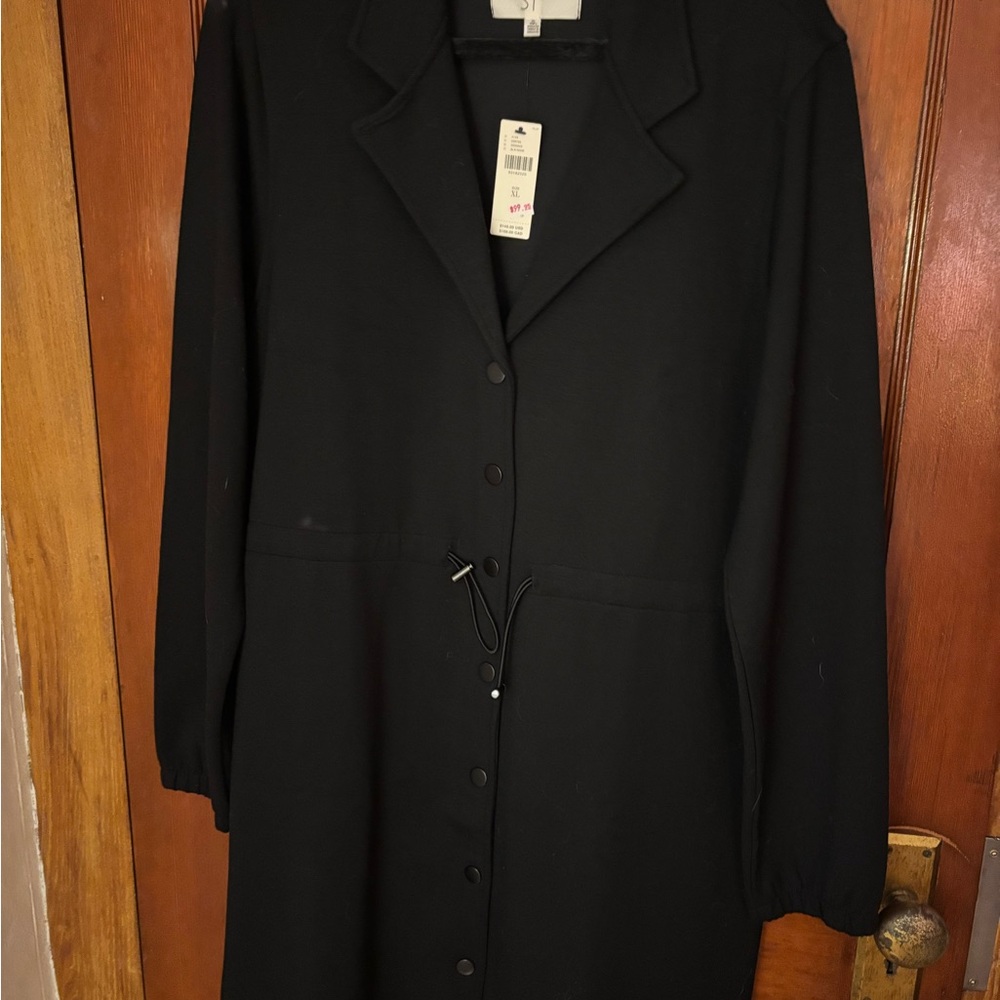 Grey State Black Long Sleeve Dress